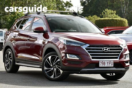 Red 2018 Hyundai Tucson Wagon Highlander (awd)