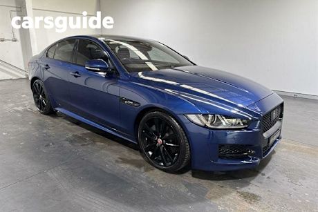 Blue 2015 Jaguar XE Sedan 25T R-Sport