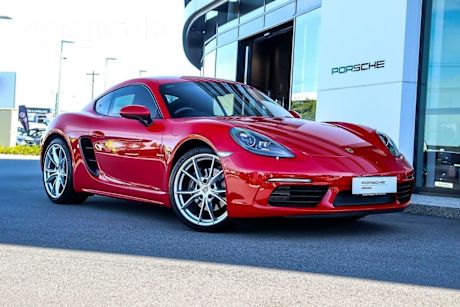Red 2020 Porsche 718 Coupe Cayman