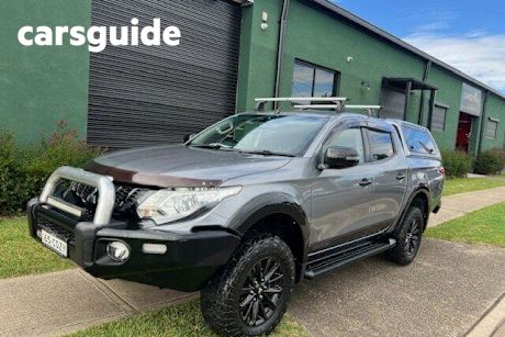 Grey 2018 Mitsubishi Triton Ute Tray Blackline Double Cab