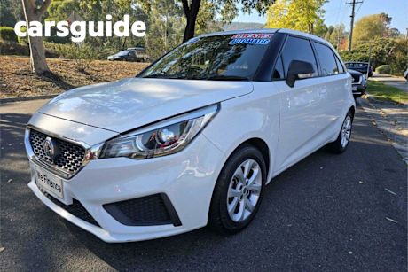 White 2019 MG 3 Hatchback Core