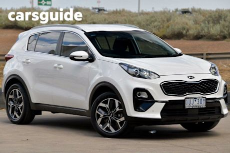 White 2021 Kia Sportage Wagon SX (fwd)