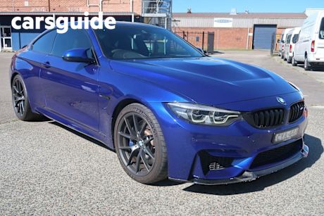 Blue 2017 BMW M4 Coupe CS