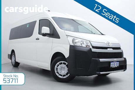 White 2023 Toyota Hiace Bus Slwb Commuter (12 Seats)