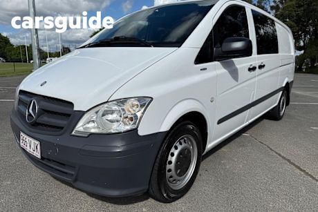 White 2015 Mercedes-Benz Vito Commercial 113CDI LWB 5 Seater