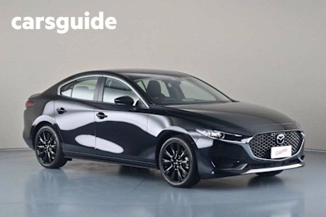 Black 2023 Mazda 3 Sedan G25 Evolve SP