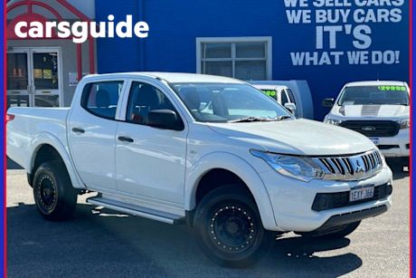 White 2015 Mitsubishi Triton Dual Cab Utility GLX