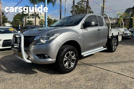 Silver 2015 Mazda BT-50 Freestyle Cab Chassis XT (4X2)