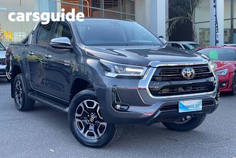 Grey 2023 Toyota Hilux Double Cab Pick Up SR5 + Premium Interior (4X4)