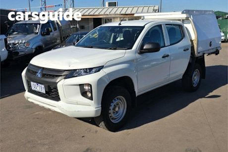 White 2019 Mitsubishi Triton Double Cab Pick Up GLX Adas