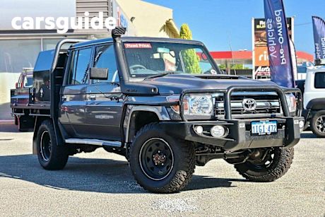 Grey 2019 Toyota Landcruiser Double Cab Chassis GXL (4X4)
