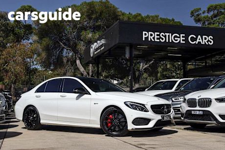 White 2016 Mercedes-Benz C43 Sedan