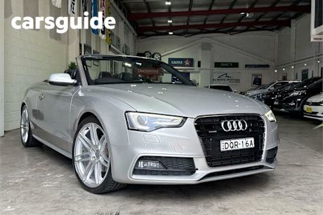 Silver 2012 Audi A5 Cabriolet 2.0 Tfsi Quattro