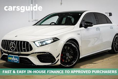 White 2021 Mercedes-Benz A45 Hatchback S 4Matic+