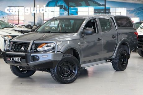 Grey 2017 Mitsubishi Triton Dual Cab Utility GLX Plus (4X4)