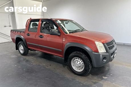 Red 2007 Holden Rodeo Crew Cab Pickup LX