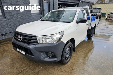 White 2018 Toyota Hilux Cab Chassis Workmate
