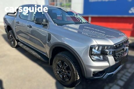 Silver 2024 Ford Ranger Double Cab Pick Up XL 2.0 (4X4) Black Edition