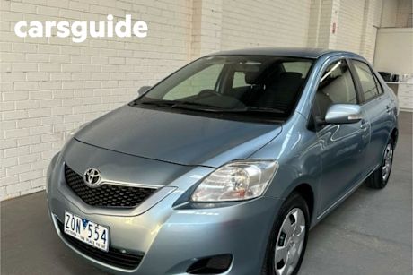 Blue 2012 Toyota Yaris Sedan YRS