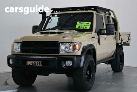 Brown 2021 Toyota Landcruiser 70 Series Double Cab Chassis GXL