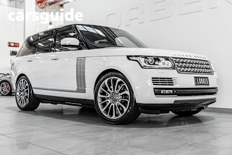 White 2013 Land Rover Range Rover Wagon Autobiography 5.0 V8 SC