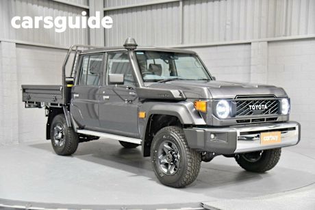Grey 2025 Toyota Landcruiser 70 Series Double Cab Chassis LC79 GXL + Diff Locks