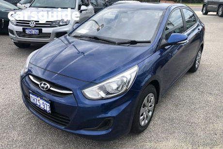 Blue 2017 Hyundai Accent Sedan Active