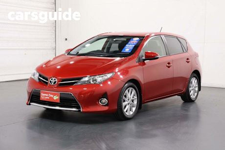 Red 2014 Toyota Corolla Hatchback Ascent Sport