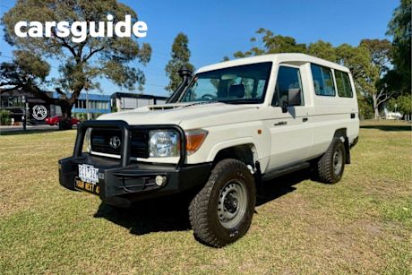 White 2018 Toyota Landcruiser Troop Carrier Workmate (4X4) 2 Seat
