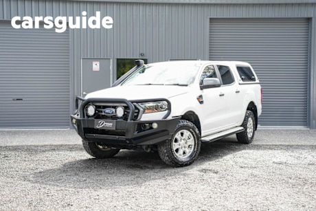 White 2021 Ford Ranger Ute Tray PX MkIII 2021.25MY XLS Pick-up Double Cab 4dr Spts Auto 6sp