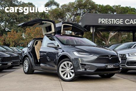Grey 2017 Tesla Model X Wagon 90D
