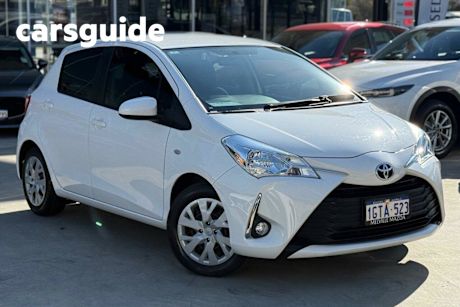 White 2019 Toyota Yaris Hatchback SX