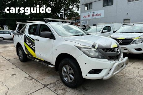 White 2016 Mazda BT-50 Dual Cab Utility XT (4X2)
