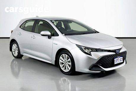 Silver 2022 Toyota Corolla Hatchback Ascent Sport + Conv PK Hybrid