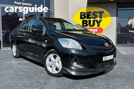 Black 2007 Toyota Yaris Sedan YRX