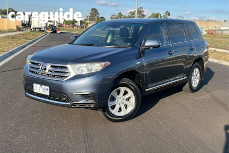Blue 2013 Toyota Kluger Wagon KX-R (fwd) 7 Seat