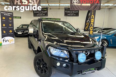 Black 2015 Mazda BT-50 Dual Cab Utility GT (4X4)