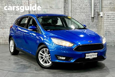 Blue 2017 Ford Focus Hatchback Trend