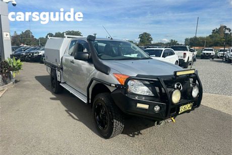 Silver 2013 Mazda BT-50 Freestyle Cab Chassis XT (4X4)