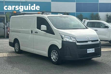 White 2021 Toyota Hiace Van LWB