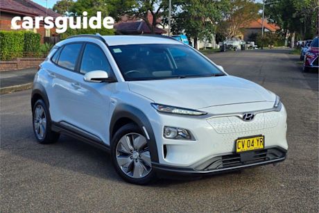 White 2019 Hyundai Kona Wagon Elite Electric