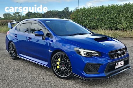 Blue 2018 Subaru WRX Sedan STI Premium (wing) (awd)