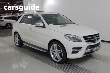 White 2013 Mercedes-Benz ML250 Wagon CDI Bluetec (4X4)