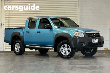 Blue 2009 Mazda BT-50 Dual Cab Pick-up B3000 DX