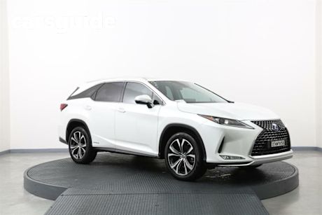 White 2021 Lexus RX450HL Wagon Luxury Hybrid