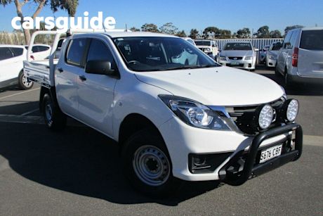 White 2019 Mazda BT-50 Dual Cab Chassis XT HI-Rider (4X2) (5YR)