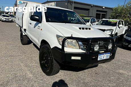 White 2013 Toyota Hilux X Cab Cab Chassis SR (4X4)