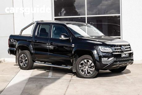 Black 2021 Volkswagen Amarok Dual Cab Utility TDI580 Highline 4Motion
