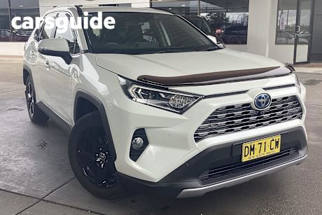 White 2021 Toyota RAV4 Wagon Cruiser (awd) Hybrid