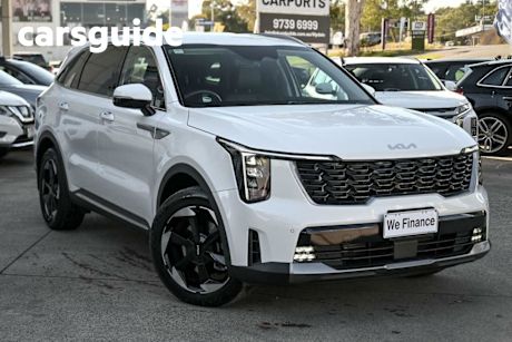 White 2023 Kia Sorento Wagon Sport+ 7 Seat